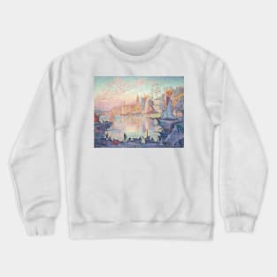 The Port of Saint-Tropez by Paul Signac Crewneck Sweatshirt